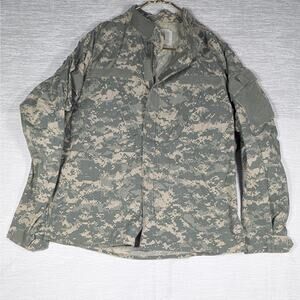 US Army Combat Uniform Jacket Mens Large Regular ACU Digital Camo Military Coat